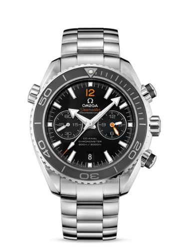Omega Seamaster Planet Ocean 600M Co-Axial 45.5 Chronograph Stainless Steel / Orange Numerals / Bracelet